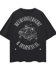 Neurodivergent and Demisexual Graphic Tee Disability Pride Streetwear Oversize Deep Drop Shoulder Tee - 190 GSM