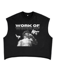 Work of Art Trans Pride Graphic Tee Transmasc Black French Terry Boxy Tank Top French Terry Boxy Tank Top