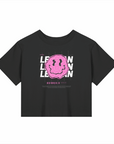 Lesbian Pride Shirt Black Pink Crop Top Femme Baby Tee Seamless T-Shirt Baby Tee Seamless Tee