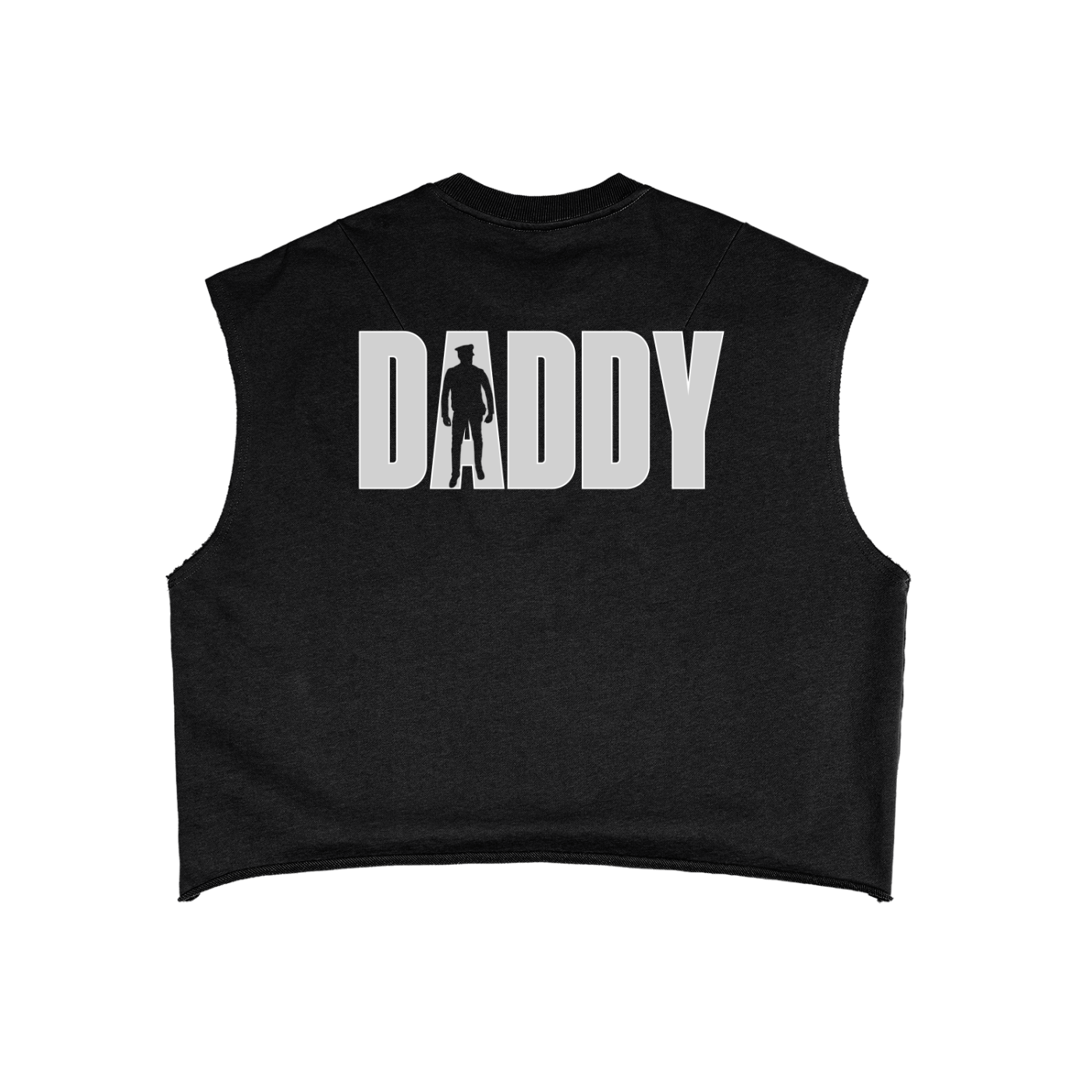 Daddy Dom Club Grey with Leather Daddy with Paddle French Terry Boxy Tank Top French Terry Boxy Tank Top