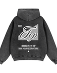 NYC Top Book your reservations Brooklyn Gay Pride Zip-Through Boxy Fleece Hoodie Zip-Through Boxy Hoodie