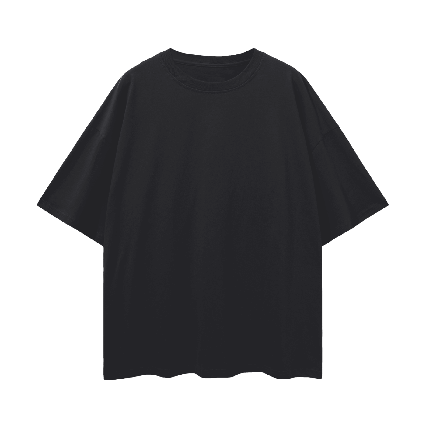 Asexual Pride Mad Rabbit Edition on Black Oversize Deep Drop Shoulder Tee Oversize Deep Drop Shoulder Tee - 190 GSM