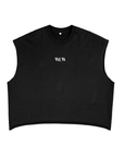 WLW Tank Clean Minimal Design for Lesbian Pride on Black French Terry Boxy Tank Top French Terry Boxy Tank Top