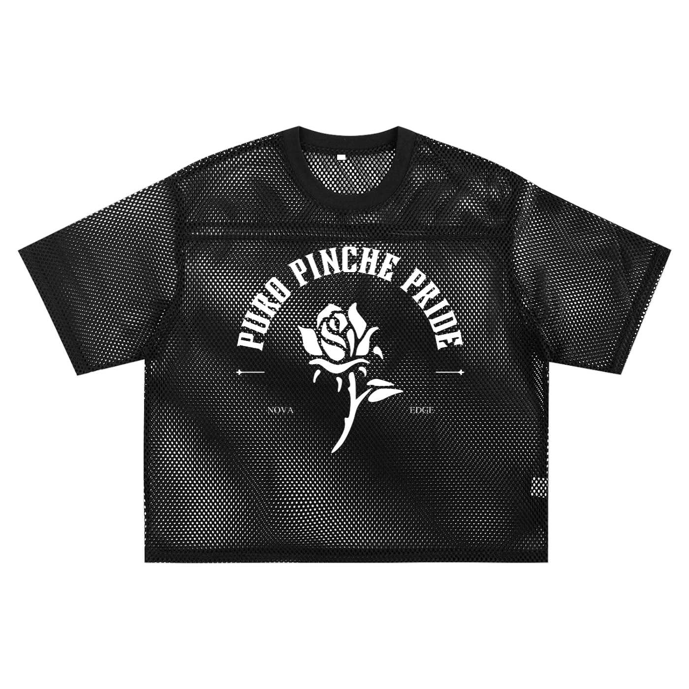 Puro Pinche Pride See-through Boxy Net T-shirt See-through Boxy Net T-Shirt