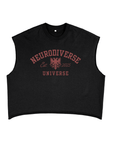 Neurodiverse Universe Neurodivergent Pride Black or Grey French Terry Boxy Tank Top French Terry Boxy Tank Top