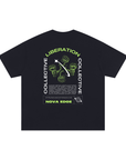 Collective Liberation Protest Tee back of Black Size Inclusive Oversize Tee Size Inclusive Oversize Tee