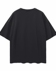 Liberación Skull & Roses Graphic Tee front of Black Oversize Deep Drop Shoulder Tee Oversize Deep Drop Shoulder Tee - 190 GSM