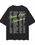 Nova Edge Collective over List of Banned Words in Protest back of Black Oversize Deep Drop Shoulder Tee Oversize Deep Drop Shoulder Tee - 190 GSM
