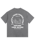 Queer & Trans Summer Camp Size Inclusive California Pride Vintage Washed Oversize Tee Vintage Wash Oversize Tee