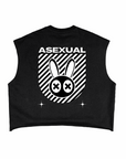 Asexual Mad Rabbit Asexual Pride Tank Black French Terry Boxy Tank Top French Terry Boxy Tank Top