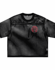 Feral Femme Club Mesh Pride Tee Black See-through Boxy Net T-shirt See-through Boxy Net T-Shirt