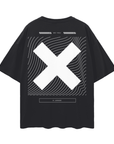 X-Jenda Pride Japanese Gender Fluid Shirt Black Oversize Deep Drop Shoulder Tee Oversize Deep Drop Shoulder Tee - 190 GSM