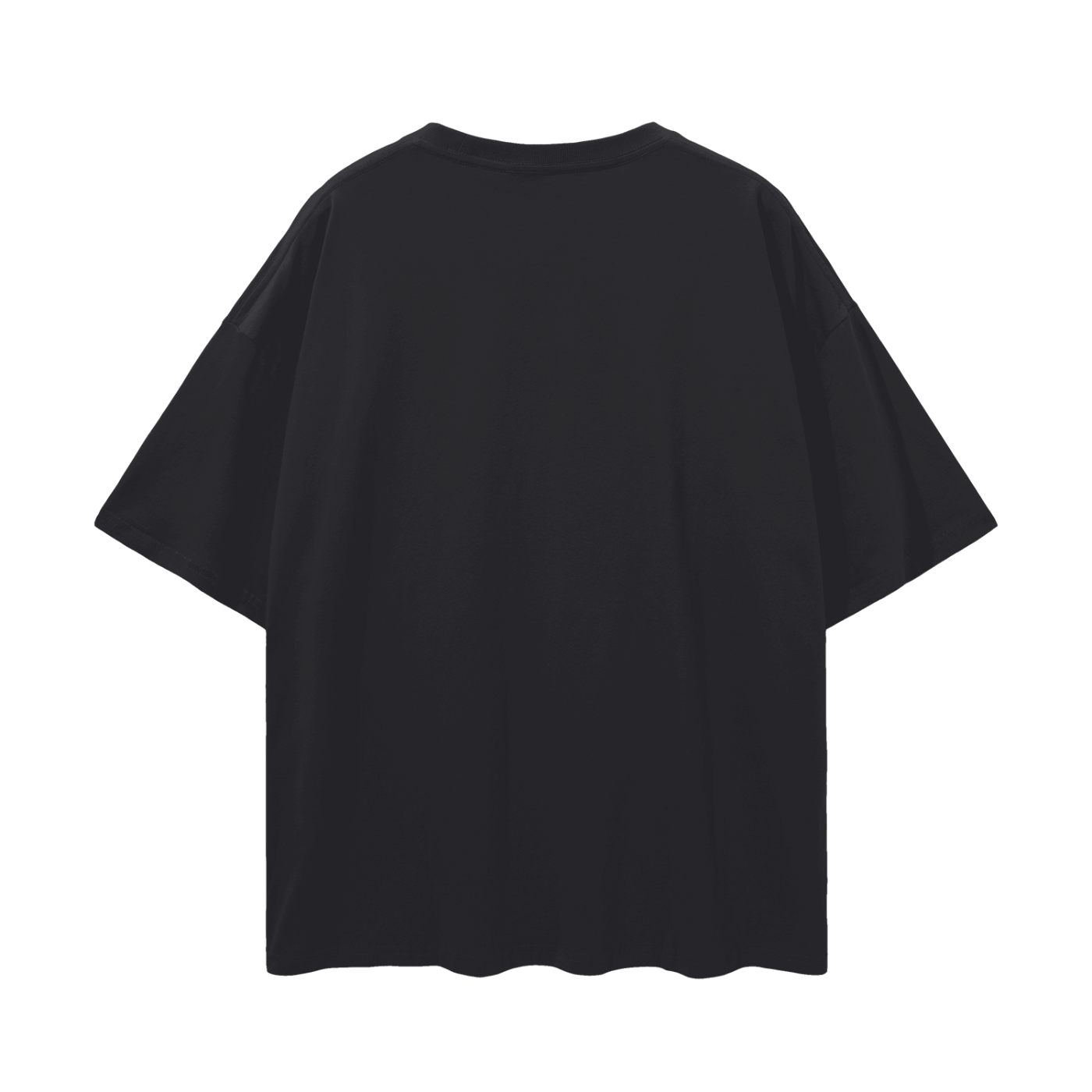 LGBTQIA+ Royalty Queer Pride Front of Black Oversize Deep Drop Shoulder Tee Oversize Deep Drop Shoulder Tee - 190 GSM