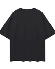 LGBTQIA+ Royalty Queer Pride Front of Black Oversize Deep Drop Shoulder Tee Oversize Deep Drop Shoulder Tee - 190 GSM
