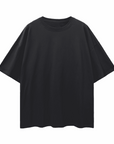 Top Challenger Non Binary Division on back of Black Oversize Deep Drop Shoulder Tee Oversize Deep Drop Shoulder Tee - 190 GSM