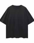 Top Challenger Non Binary Division on back of Black Oversize Deep Drop Shoulder Tee Oversize Deep Drop Shoulder Tee - 190 GSM
