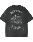 Neurospicy & Sapphic Pride Graphic Tee Vintage Wash Frayed T-Shirt Vintage Wash Frayed T-Shirt