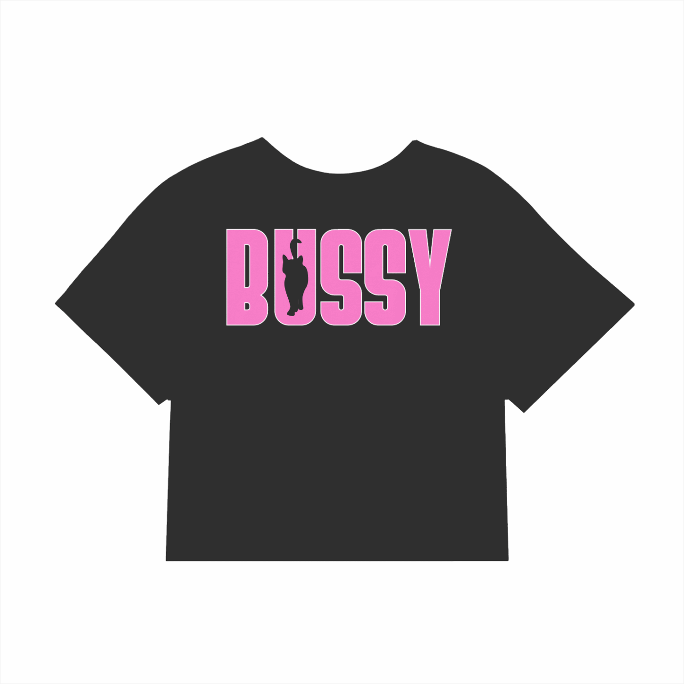 Bussy Cat Club Crop Top Cute Pride Shirt Bussy Jersey Style Black Baby Tee Seamless T-Shirt Baby Tee Seamless Tee