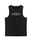 I'm a Good Boy Pride Snow Washed Mini Tank Top
