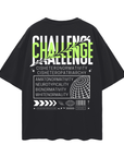 Challenge Normality Graphic Tee Protest T-Shirt Oversize Deep Drop Shoulder Tee Oversize Deep Drop Shoulder Tee - 190 GSM