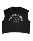 Poly Kinky and Queer Pride Live your Life Black French Terry Boxy Tank Top French Terry Boxy Tank Top