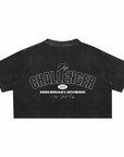 Top Challenger Non Binary Division Enby Pride Snow Washed Crop Top Snow Washed Crop Top