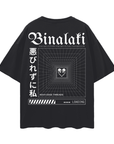 Unapologetically Binalaki Filipino Queer Pride Masculine Identity on Black Oversize Deep Drop Shoulder Tee Oversize Deep Drop Shoulder Tee - 190 GSM