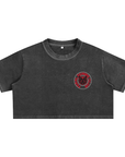 Feral Femme Club Red Lesbian & Trans Pride Snow Washed Crop Top Snow Washed Crop Top