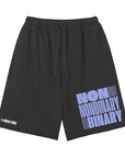 Non Binary Pride Shorts Enby Pride Snow Washed Raw Hem Shorts