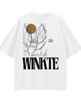 Winkte Pride Shirt Lakota Two Spirit Pride Front of White Oversize Deep Drop Shoulder Tee Oversize Deep Drop Shoulder Tee - 190 GSM