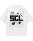 SGL Pride T-Shirt Same Gender Loving Black Pride White Oversize Deep Drop Shoulder Tee Oversize Deep Drop Shoulder Tee - 190 GSM