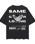 SGL Streetwear Graphic Tee Same-Gender Loving Black Pride T-Shirt Oversize Deep Drop Shoulder Tee - 190 GSM