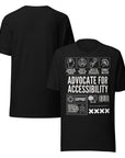 Advocate for Accessibility T-Shirt Support Pride Shirts for Allies Black Relaxed Fit T-Shirt Relaxed Fit T-Shirt