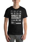 Advocate for Accessibility T-Shirt Support Pride Shirts for Allies Black Relaxed Fit T-Shirt Relaxed Fit T-Shirt
