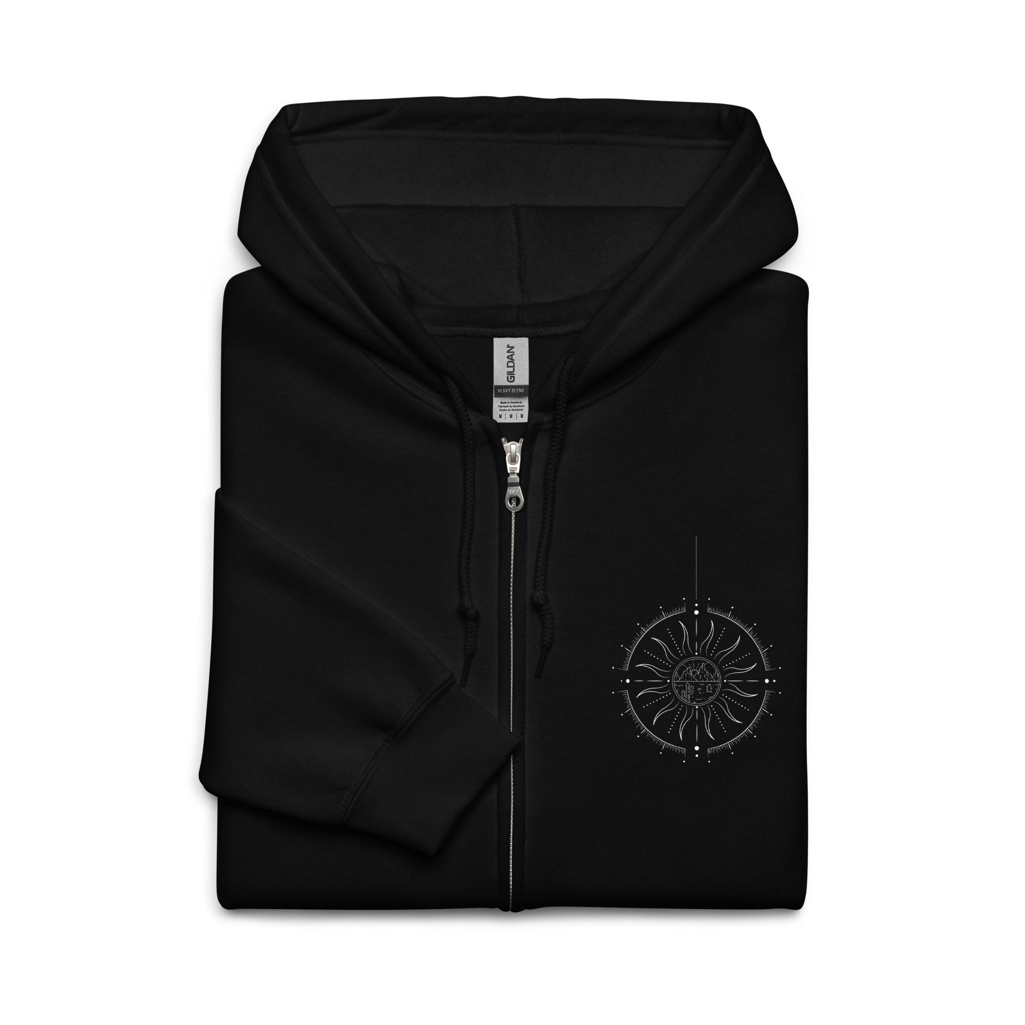 Agender Pride and Genderless Pride Celestial Gender Symbol heavy blend zip hoodie Heavy Blend Zip Hoodie