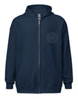Agender Pride and Genderless Pride Celestial Gender Symbol heavy blend zip hoodie