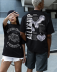 Neurodivergent and Demisexual Graphic Tee Disability Pride Streetwear Oversize Deep Drop Shoulder Tee - 190 GSM