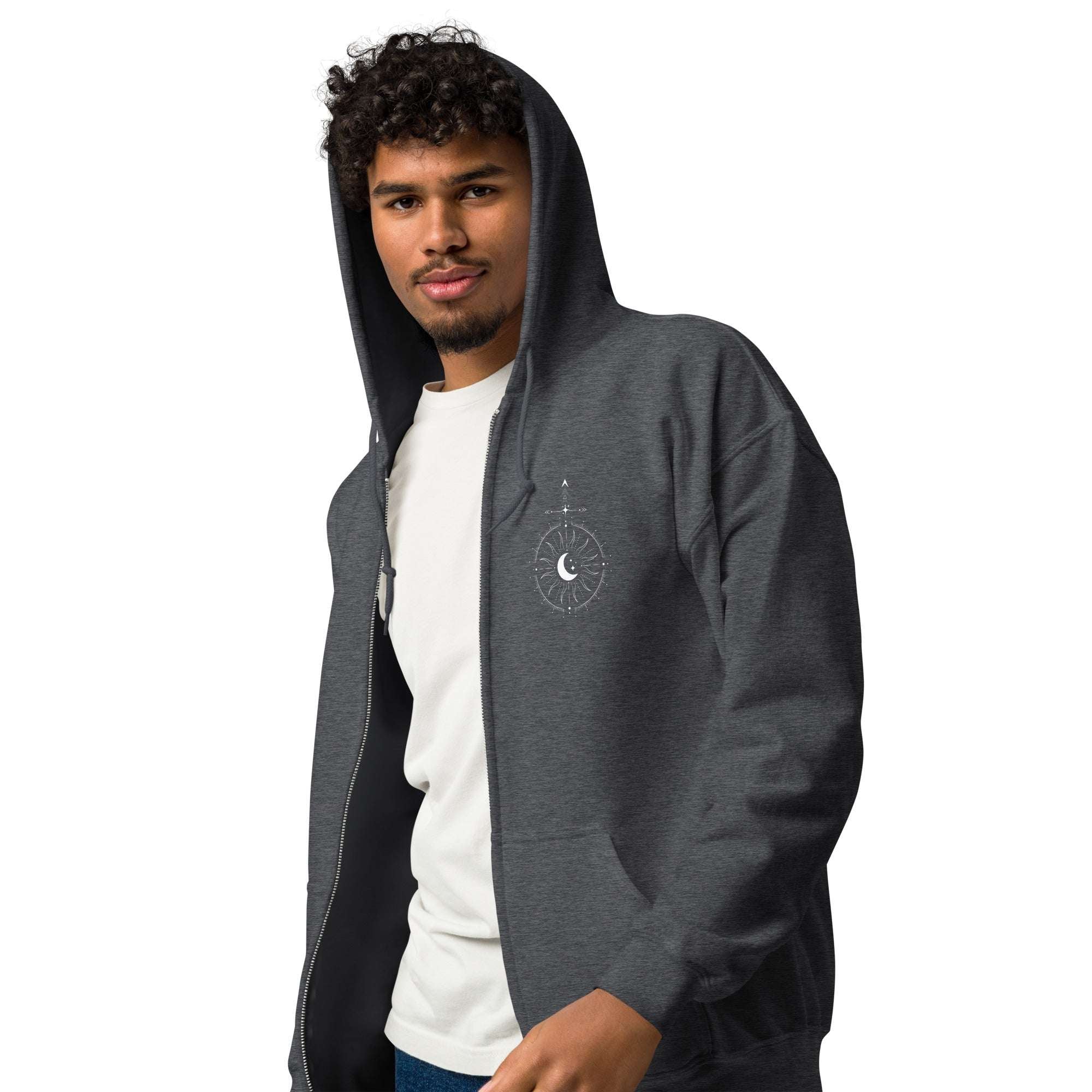 Androgyne Style Pride Sweatshirt Other Gender Symbol heavy blend zip hoodie Heavy Blend Zip Hoodie