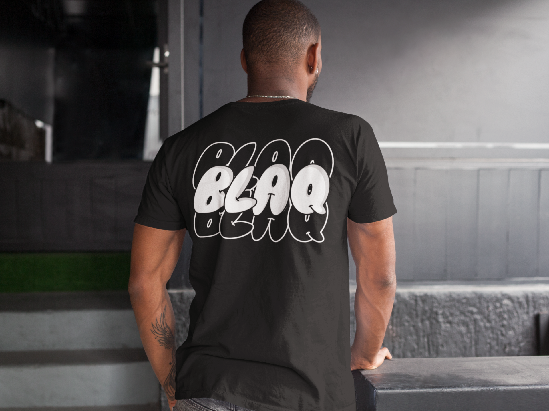 BlaQ Pride Bubble Letter Intersectional Pride T-Shirt Oversize Deep Drop Shoulder Tee Oversize Deep Drop Shoulder Tee - 190 GSM