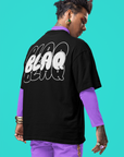 BlaQ Pride Bubble Letter Intersectional Pride T-Shirt Oversize Deep Drop Shoulder Tee Oversize Deep Drop Shoulder Tee - 190 GSM