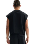LGBTQIA+ Royalty Skull with a Crown on front of Black French Terry Boxy Pride Tank Top French Terry Boxy Tank Top