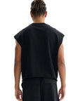 The Bear Brotherhood Graphic Gay Pride Vintage Style on Front of Black French Terry Boxy Tank Top