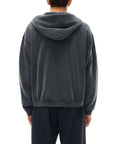 T Boy of NY Sweatshirt Boxing Aesthetic front of Zip-Through Boxy Fleece Hoodie Zip-Through Boxy Hoodie