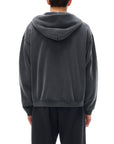 T Boy of NY Sweatshirt Boxing Aesthetic front of Zip-Through Boxy Fleece Hoodie Zip-Through Boxy Hoodie