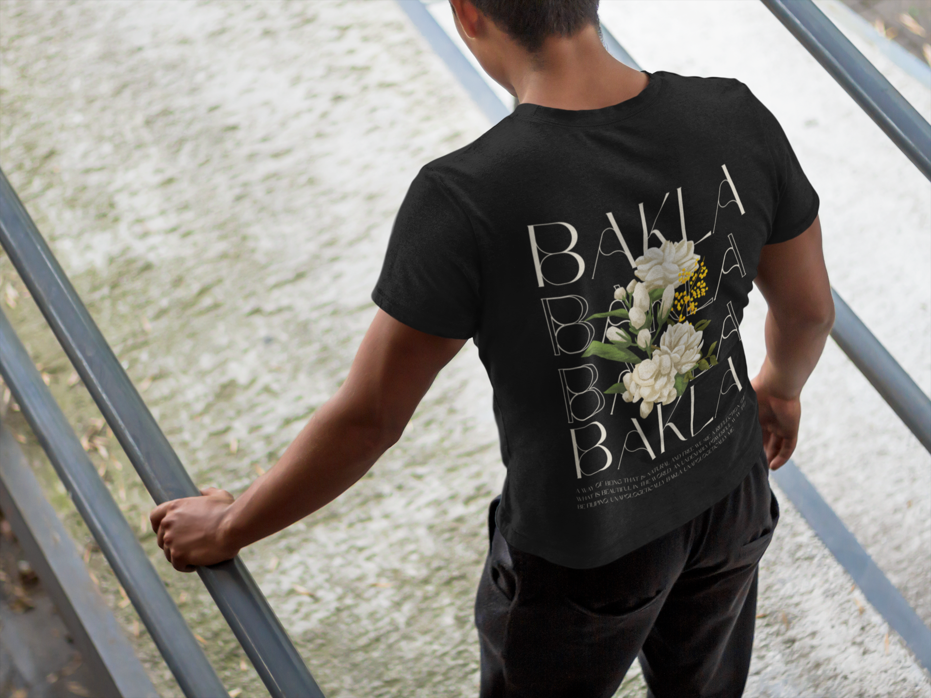 Bakla Filipino Pride T-shirt Vintage Flowers Oversize Deep Drop Shoulder Tee Oversize Deep Drop Shoulder Tee - 190 GSM