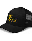 Big Zaddy Embroidered Hat Pride Gear Black and Yellow Trucker Cap Retro Trucker Hat