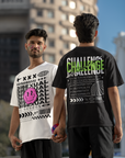 Challenge Normality Graphic Tee Protest T-Shirt Oversize Deep Drop Shoulder Tee Oversize Deep Drop Shoulder Tee - 190 GSM