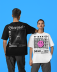 Unapologetically Bisexual Graphic Tee Pride Gear Japanese Streetwear Black Oversize Deep Drop Shoulder Tee Oversize Deep Drop Shoulder Tee - 190 GSM