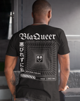 Camiseta gráfica Unapologetically BlaQueer con diseño de ropa urbana en una camiseta oversize lavada con ácido negro - 250 g/m²