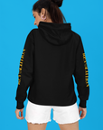 Revolution Black and Yellow Sleeve Designs Eco Raglan Hoodie Eco Raglan Hoodie